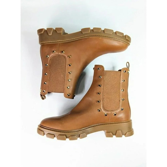 Michael Kors Women's Ridley Studded Lug-Sole Chelsea Booties Size 6 (MSRP $225) - Picture 8 of 12